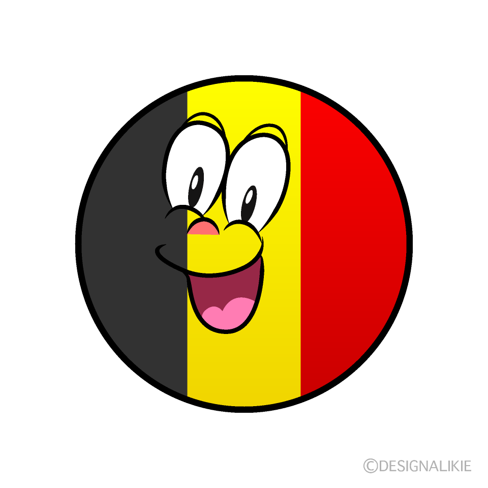 Bandera Bélgica Sorprendente Animado