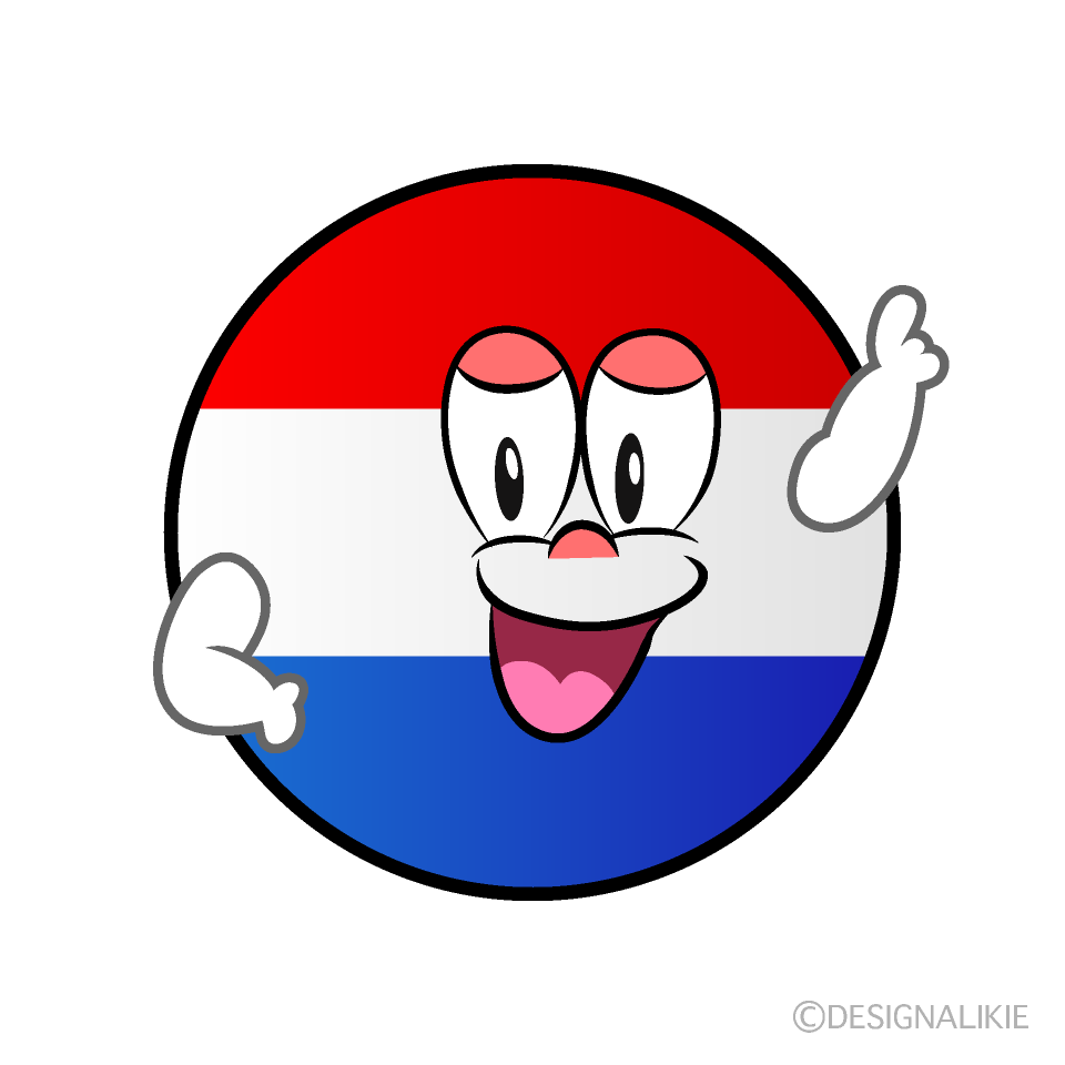 Posing Dutch Symbol Cartoon Character Image