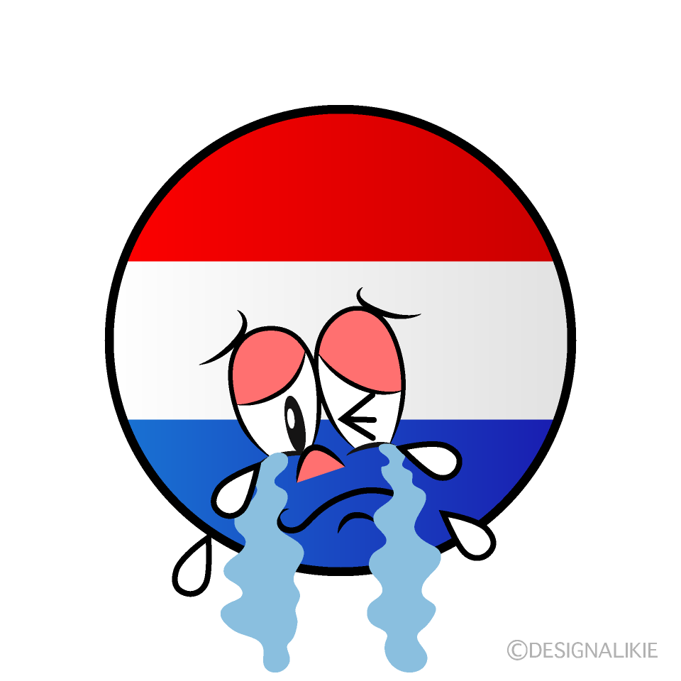 Bandera Holandesa Llorando Animado