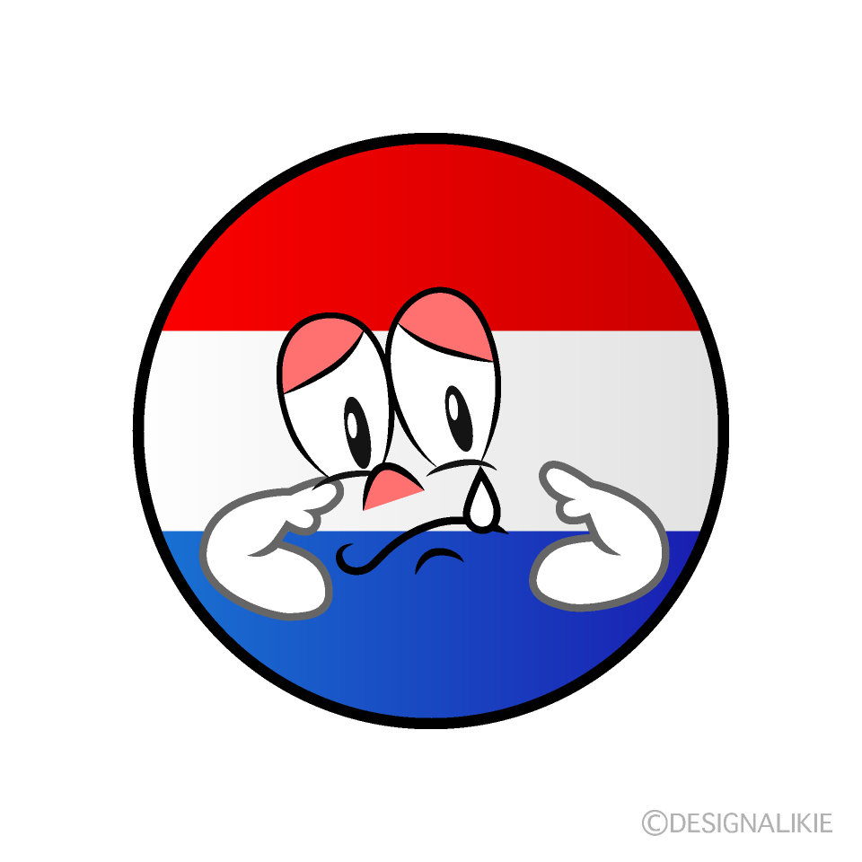 Bandera Holandesa Triste Animado
