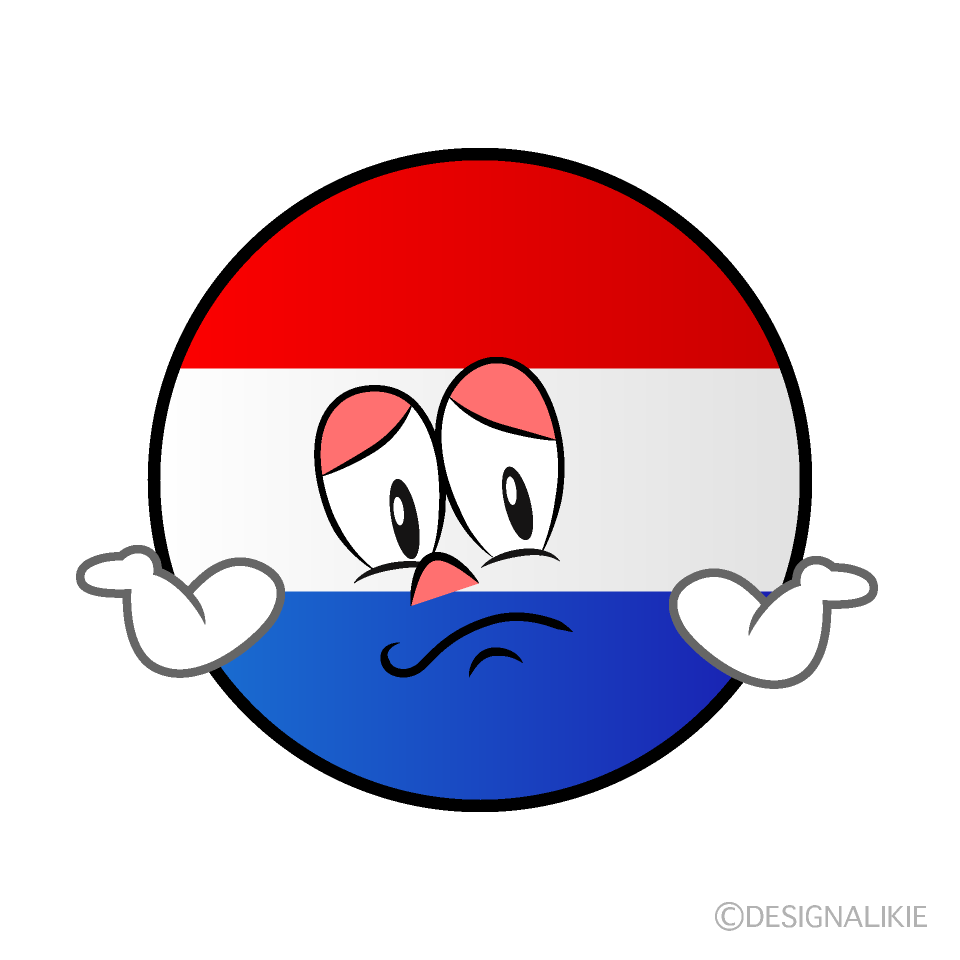 Bandera Holandesa Preocupado Animado