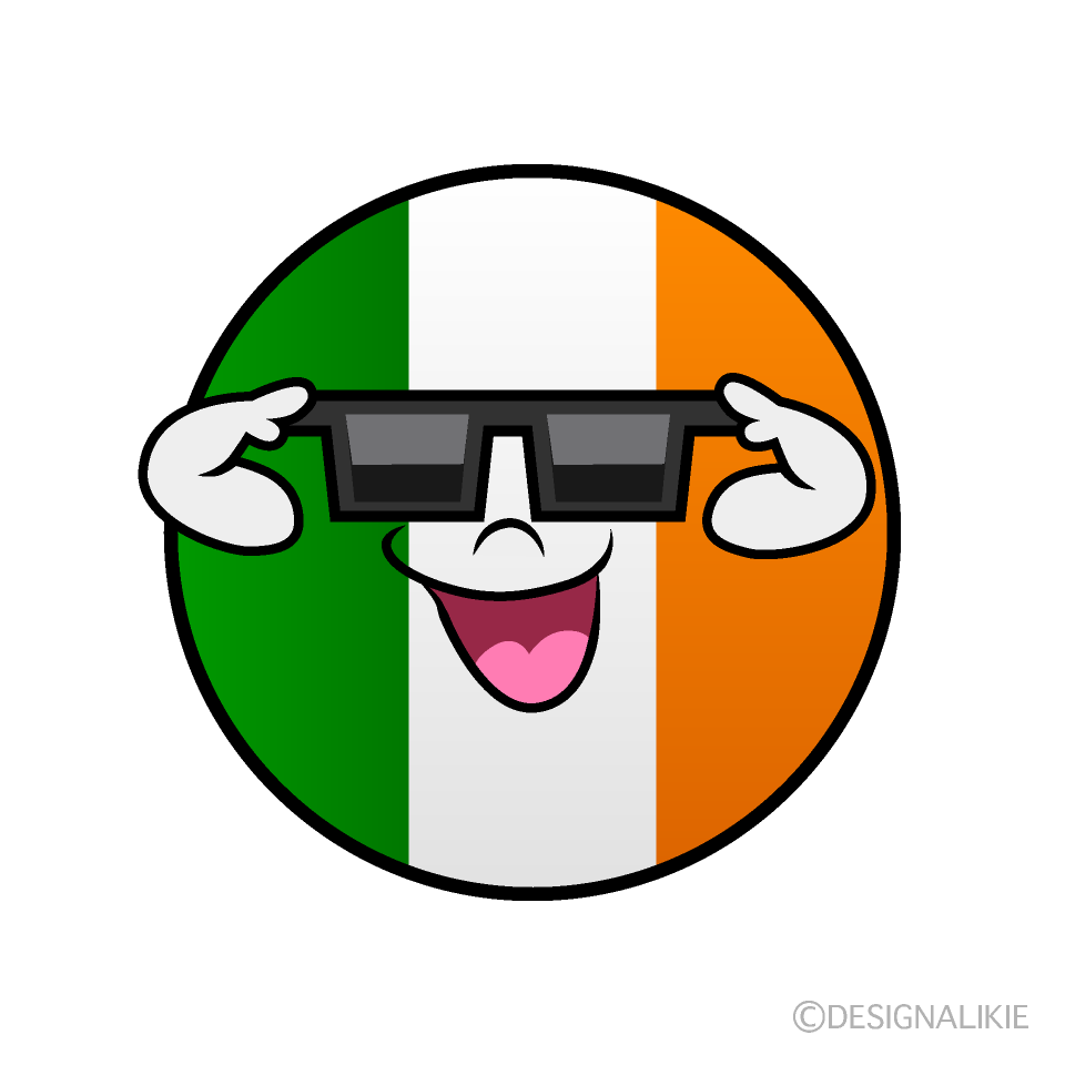 Bandera Irlandesa Frio Animado