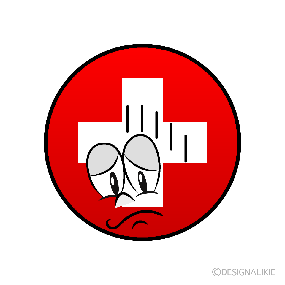 Bandera Suiza Deprimido Animado