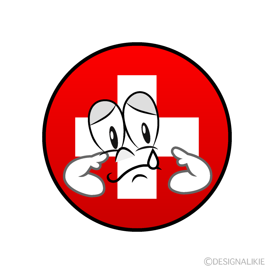 Bandera Suiza Triste Animado