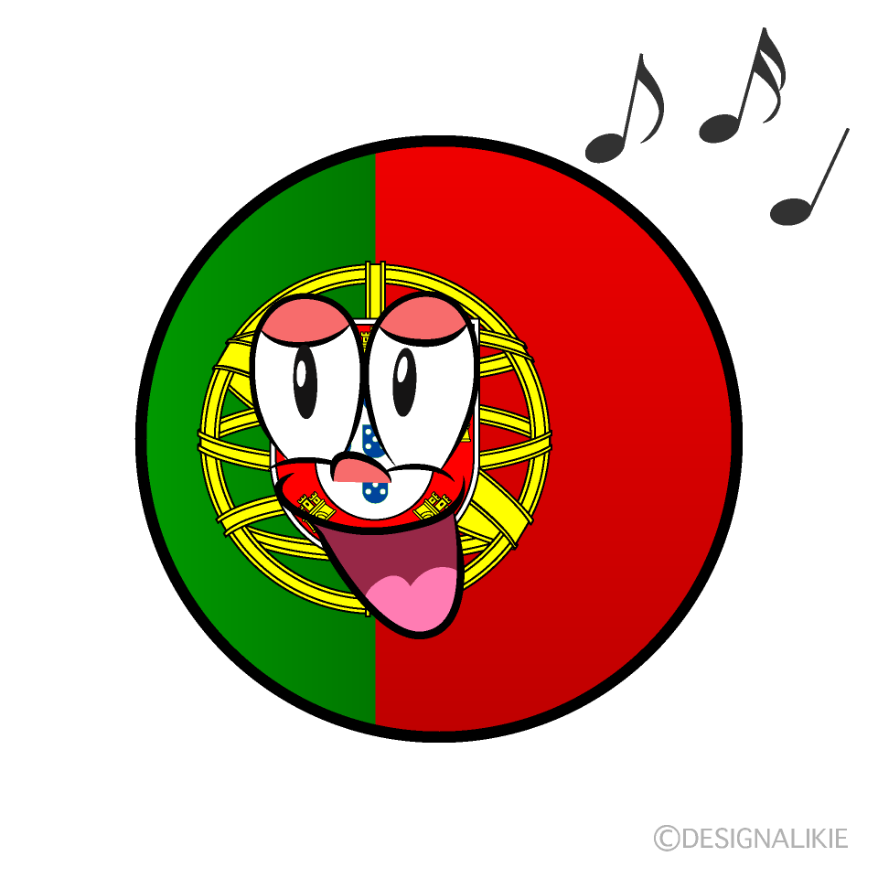 Bandera Portugal Canto Animado