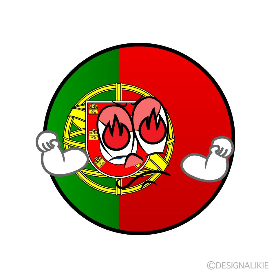Bandera Portugal Entusiasmo Animado
