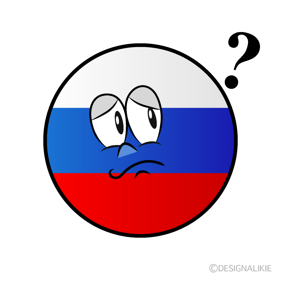 Thinking Russian Symbol Cartoon Character Image