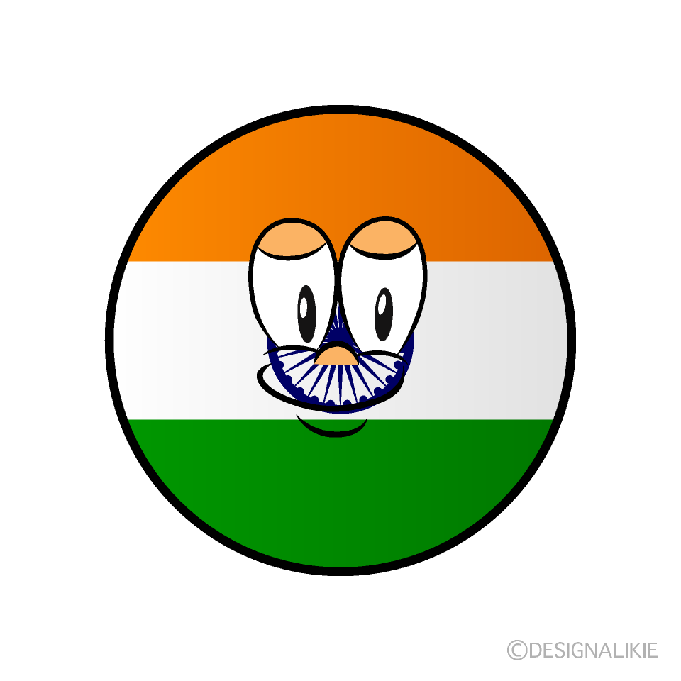 Bandera India Animado