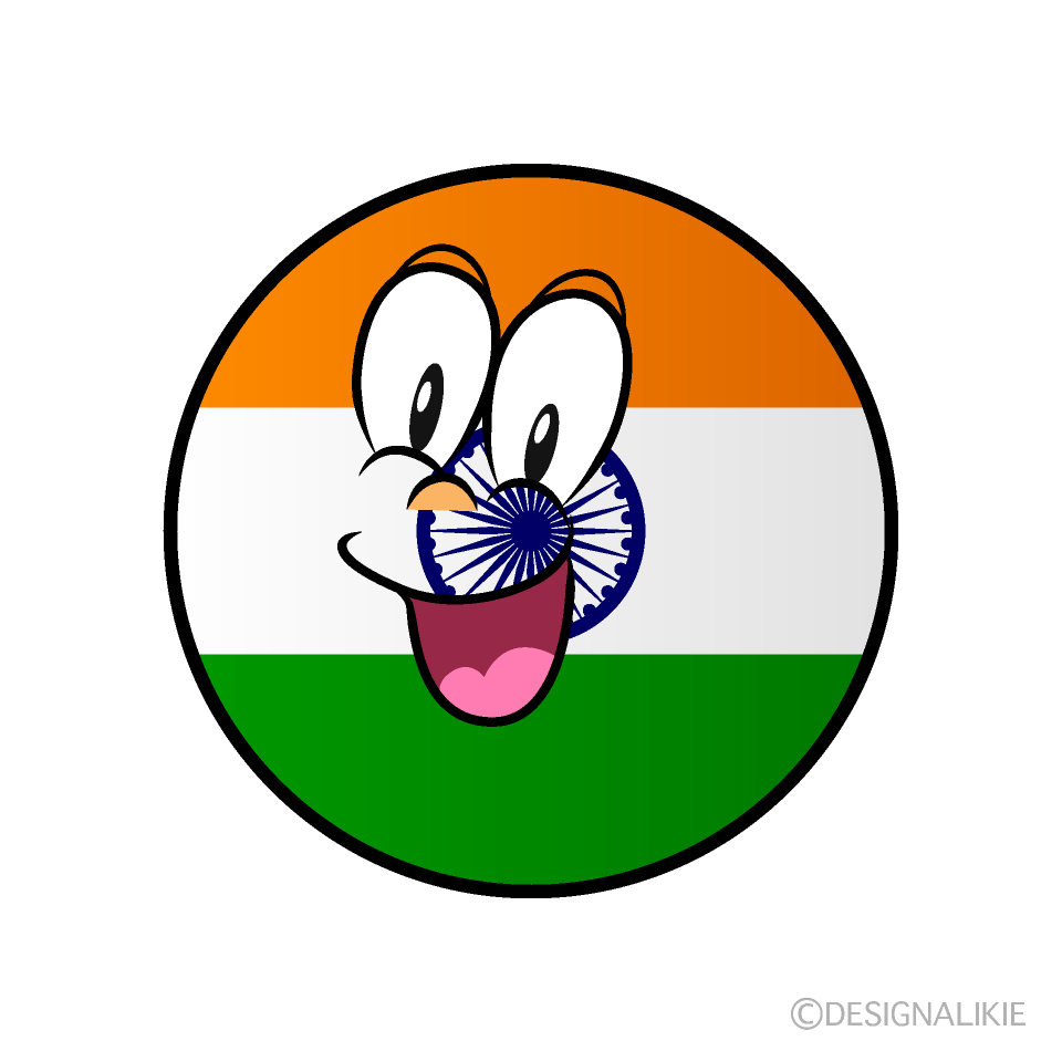 Bandera India Sorprendente Animado