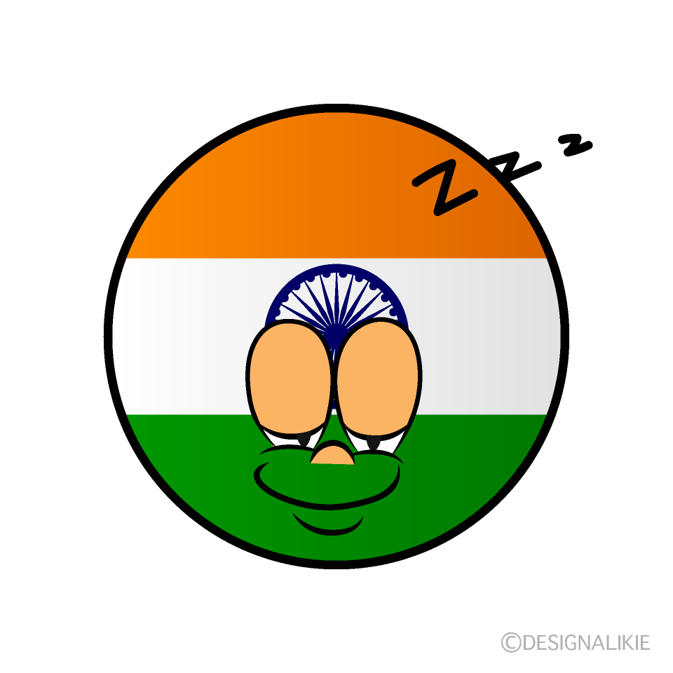 Bandera India Dormido Animado