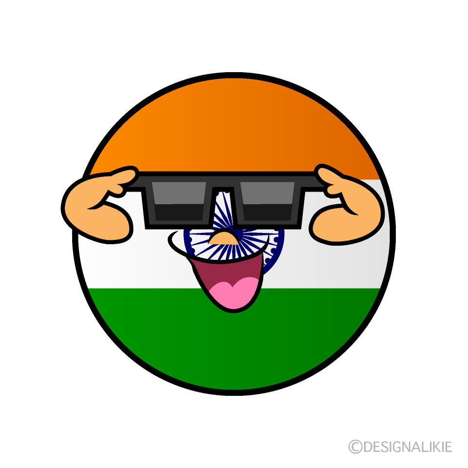 Bandera India Frio Animado