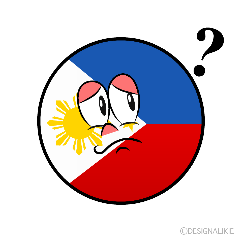 Bandera Filipinas Pensando Animado