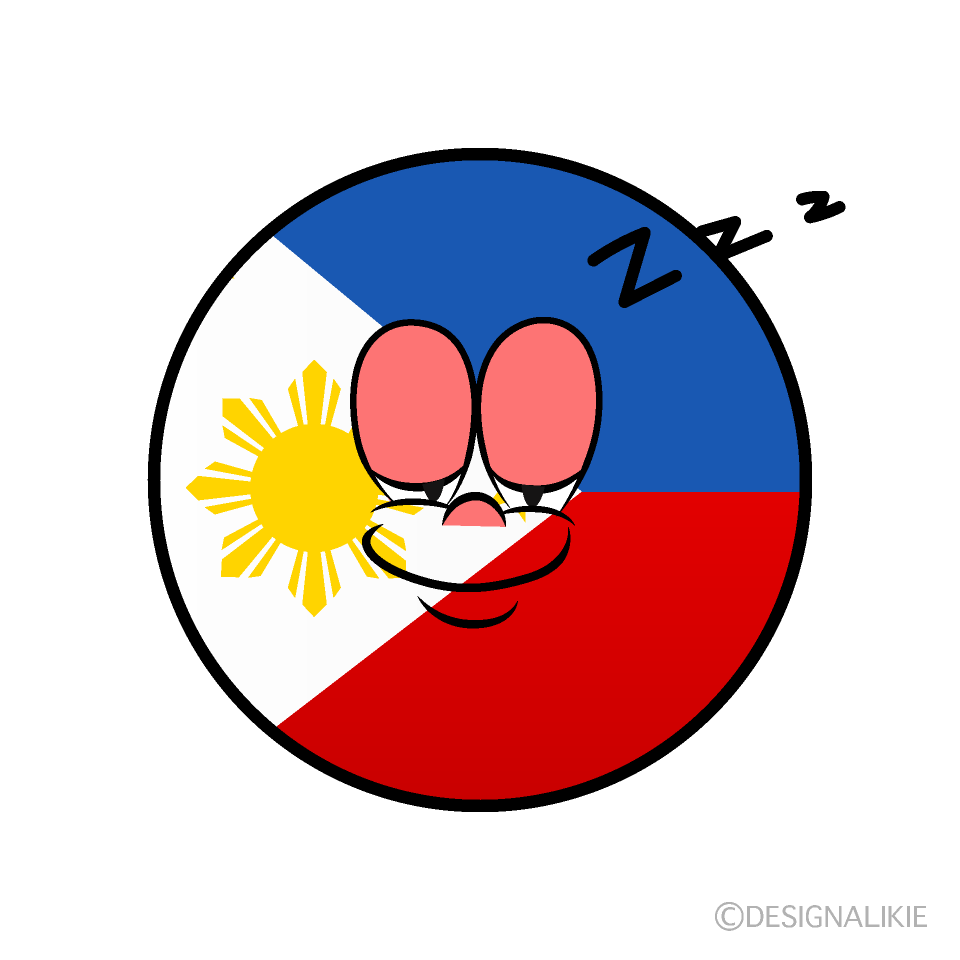 Bandera Filipinas Dormido Animado
