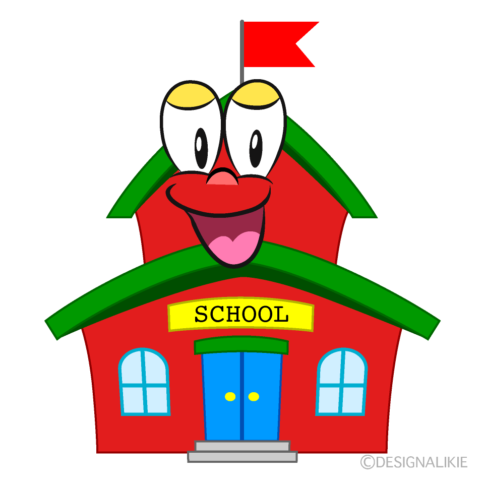 Smiling School Cartoon Character Image