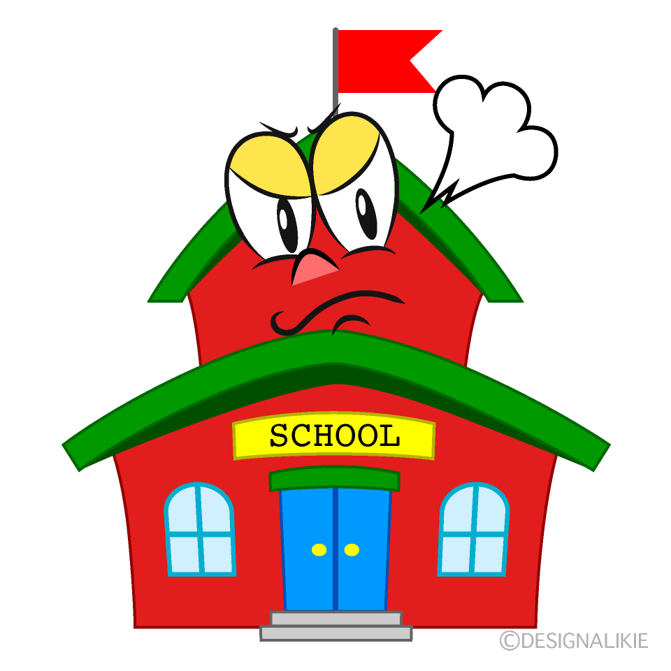 Angry School Cartoon Character Image