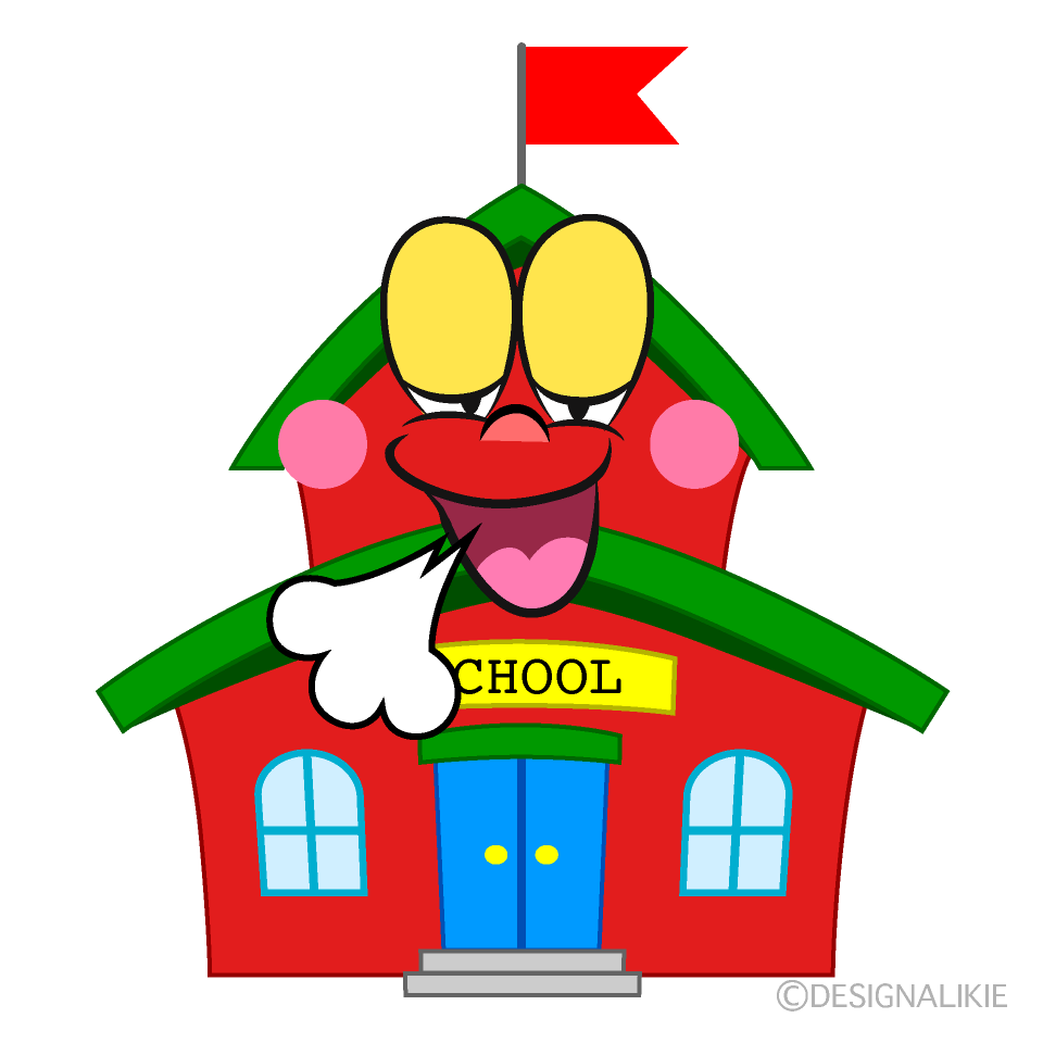 Relaxing School Cartoon Character Image
