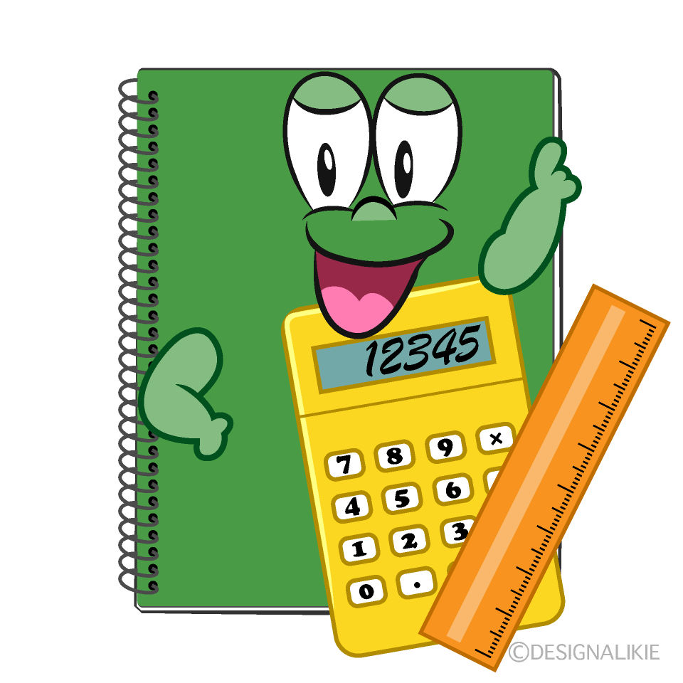 Posing Math Cartoon Character Image