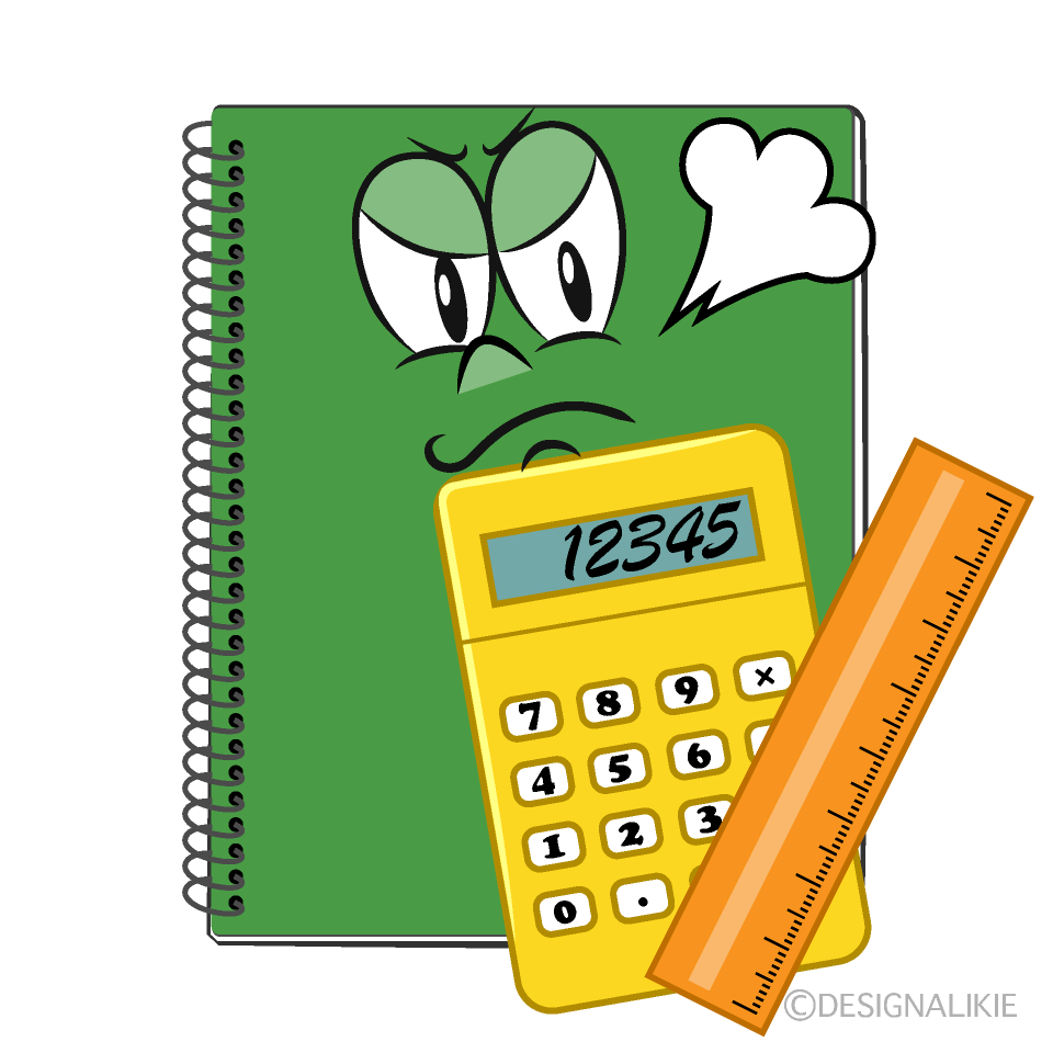Angry Math Cartoon Character Image