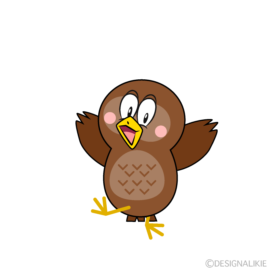 Surprised Owl Cartoon Character Image