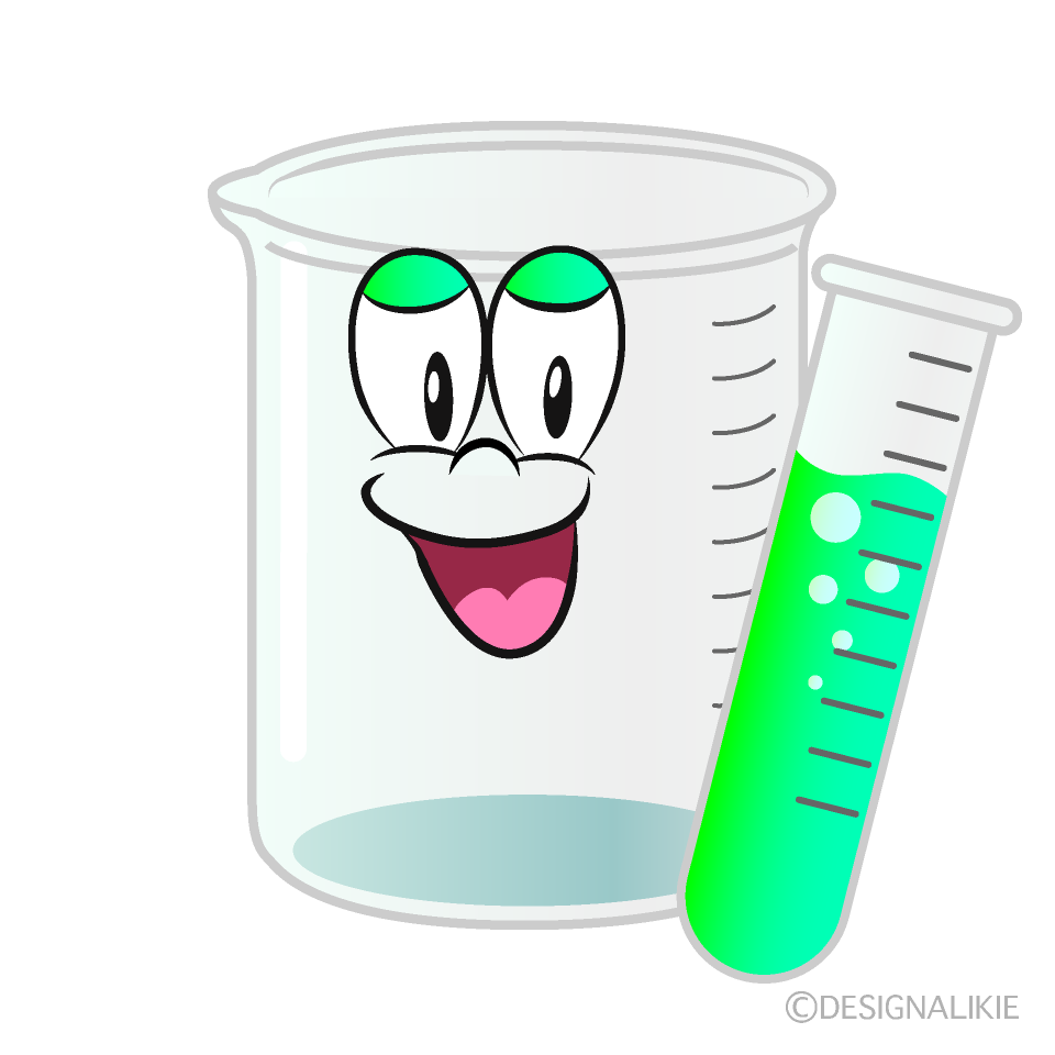 Smiling Science Cartoon Character Image