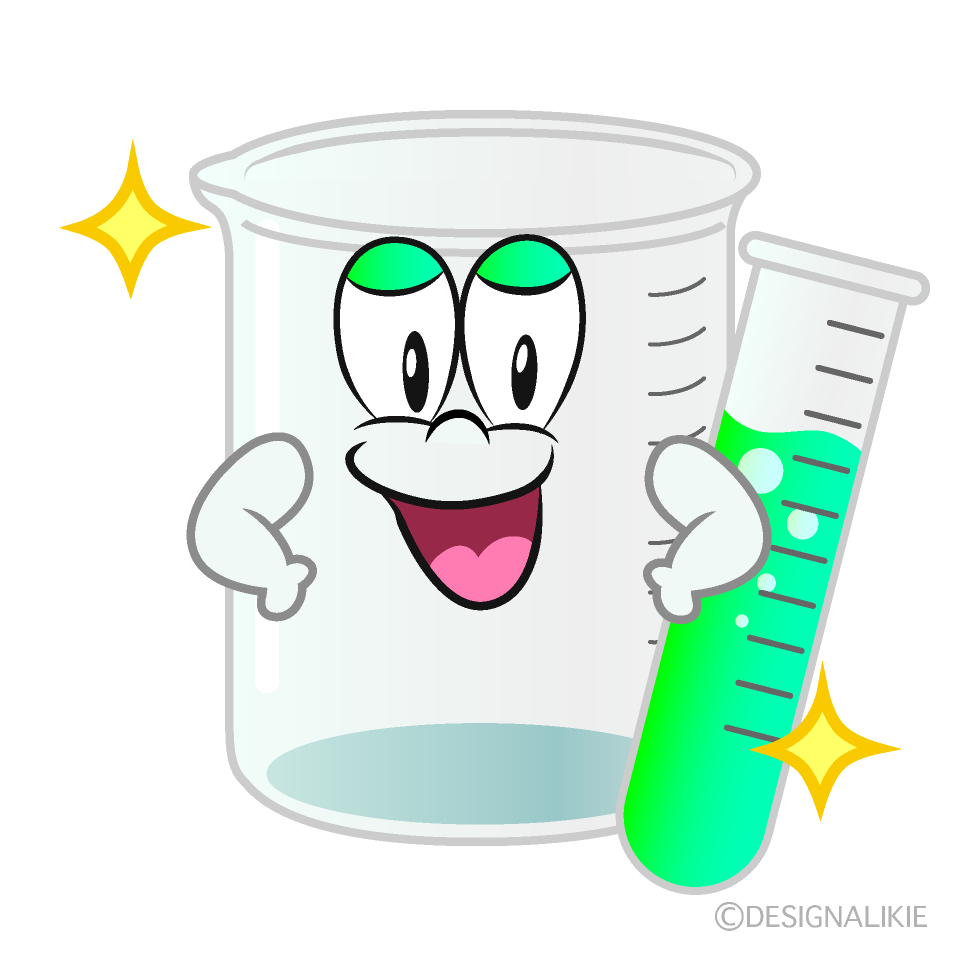 Glitter Science Cartoon Character Image