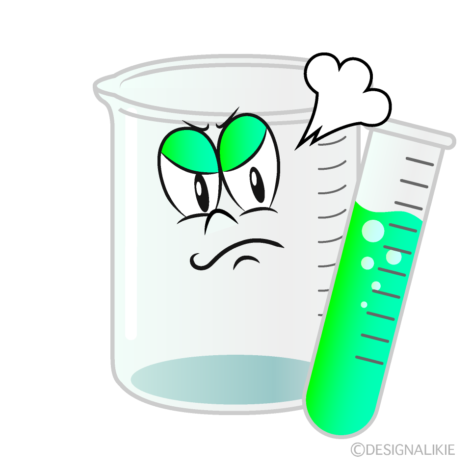 Angry Science Cartoon Character Image