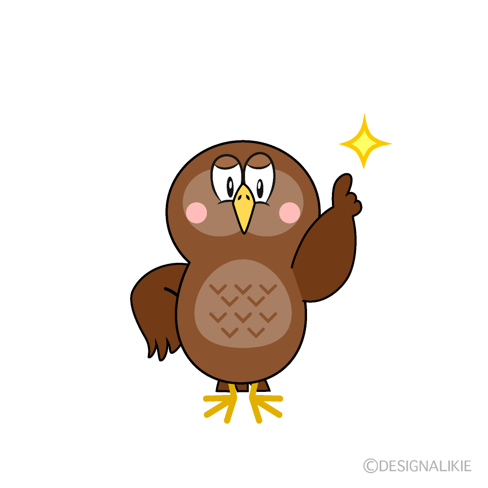 Posing Owl Cartoon Character Image