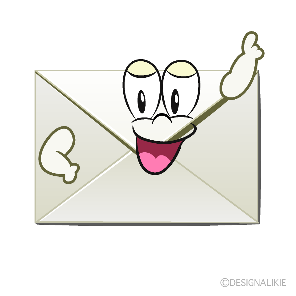 Posing Email Cartoon Character Image