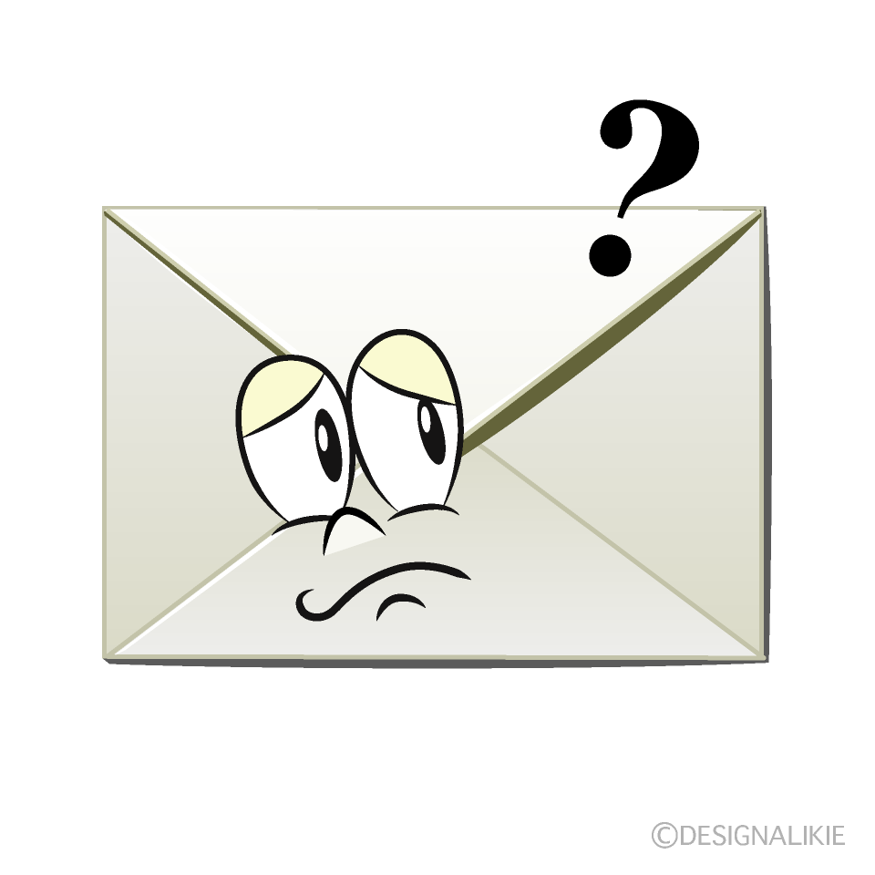 Thinking Email Cartoon Character Image
