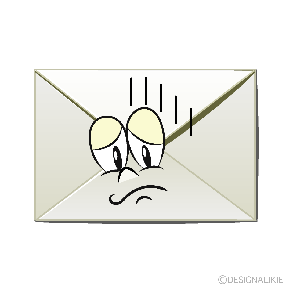 Depressed Email Cartoon Character Image