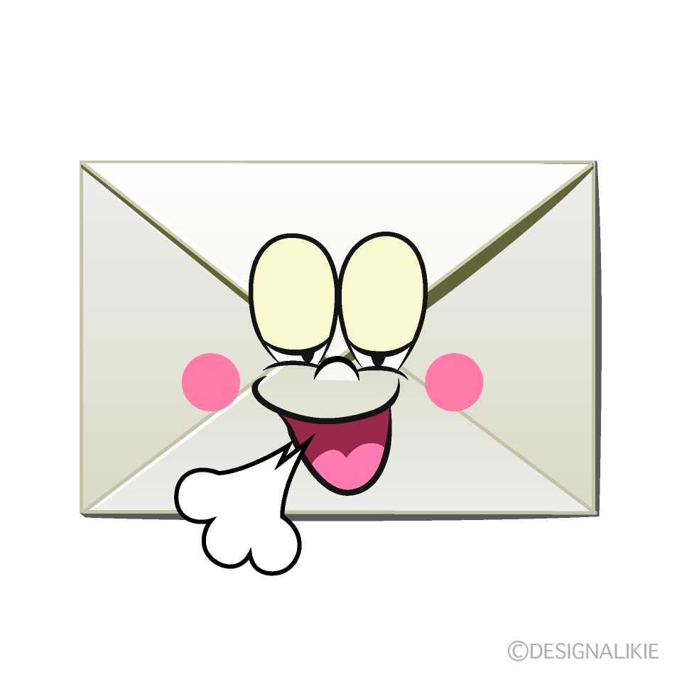 Relaxing Email Cartoon Character Image