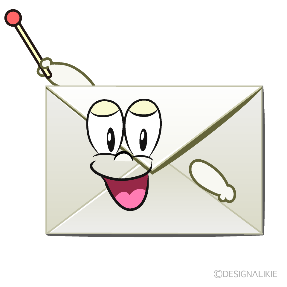 Speaking Email Cartoon Character Image