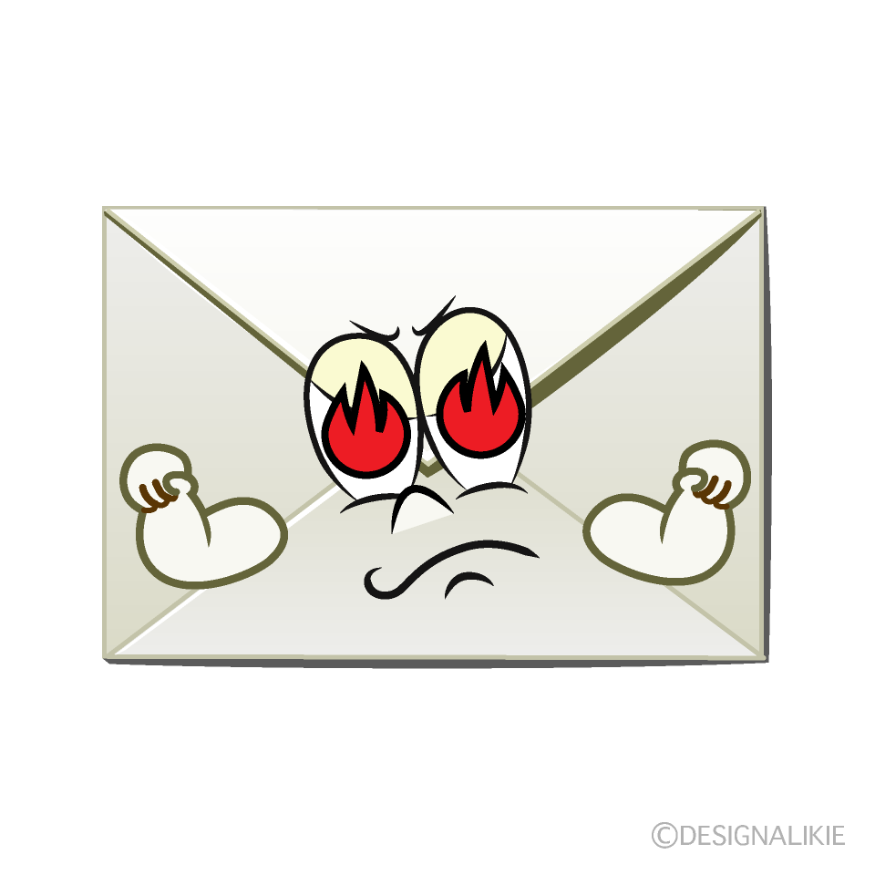 Enthusiasm Email Cartoon Character Image