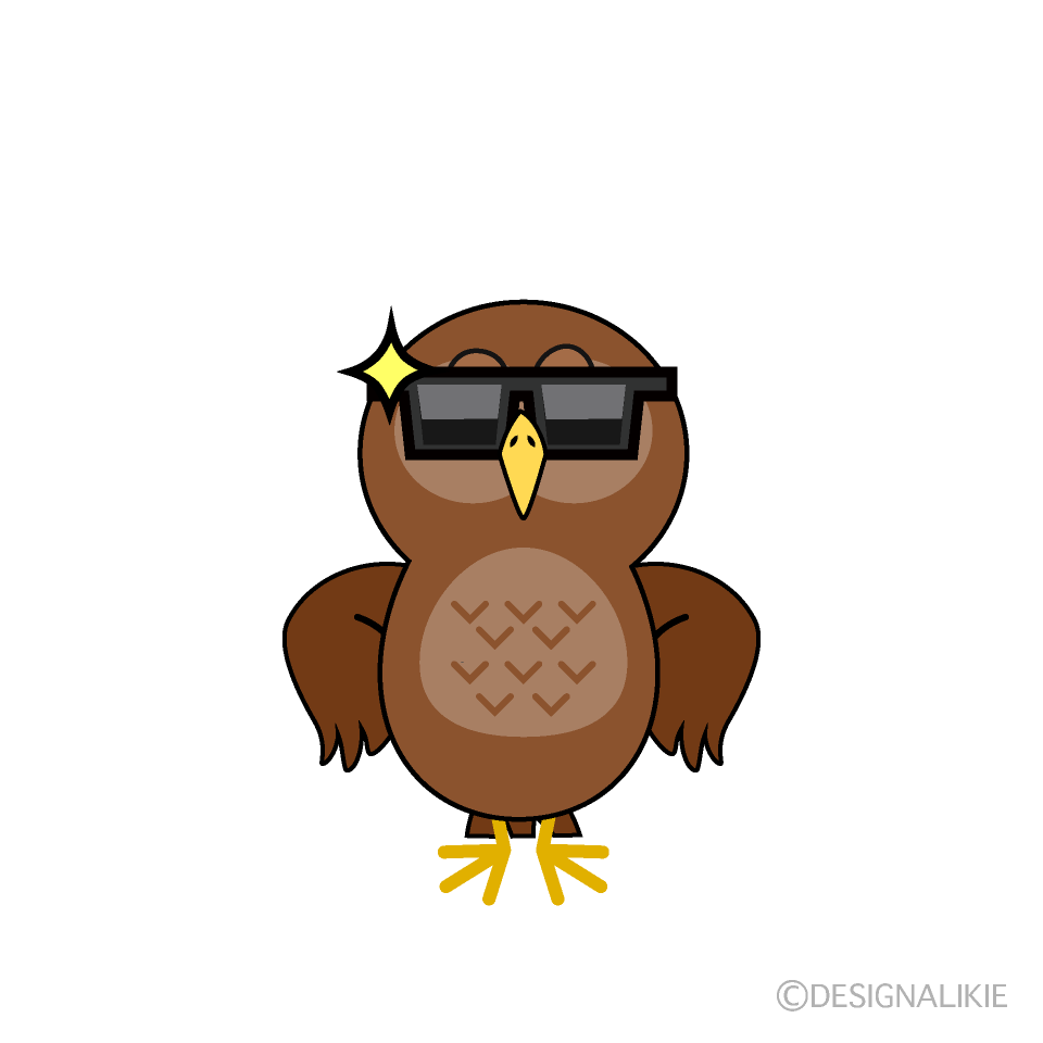 Cool Owl Cartoon Character Image