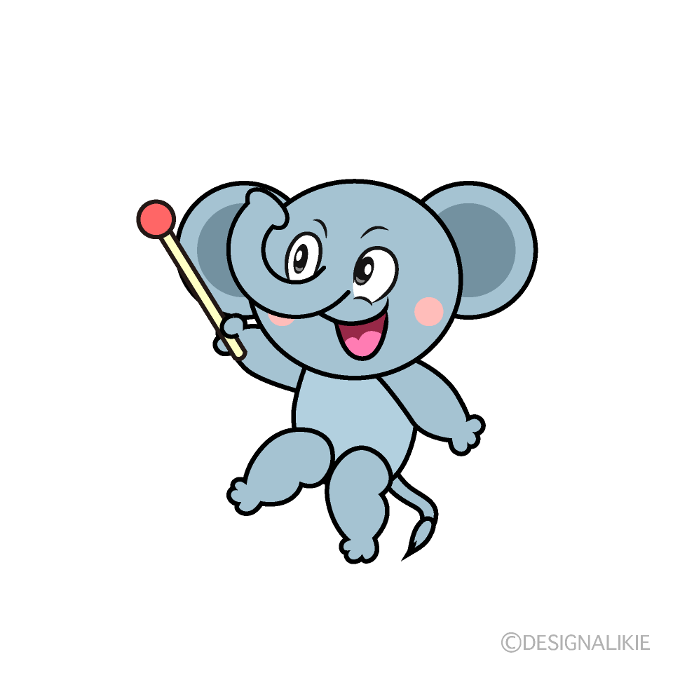 Speaking Elephant Cartoon Character Image