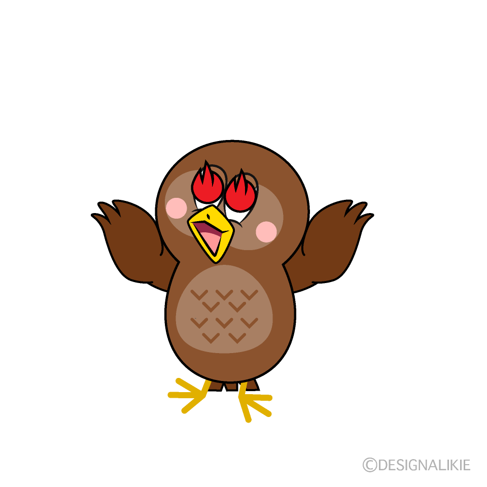 Enthusiastic Owl Cartoon Character Image