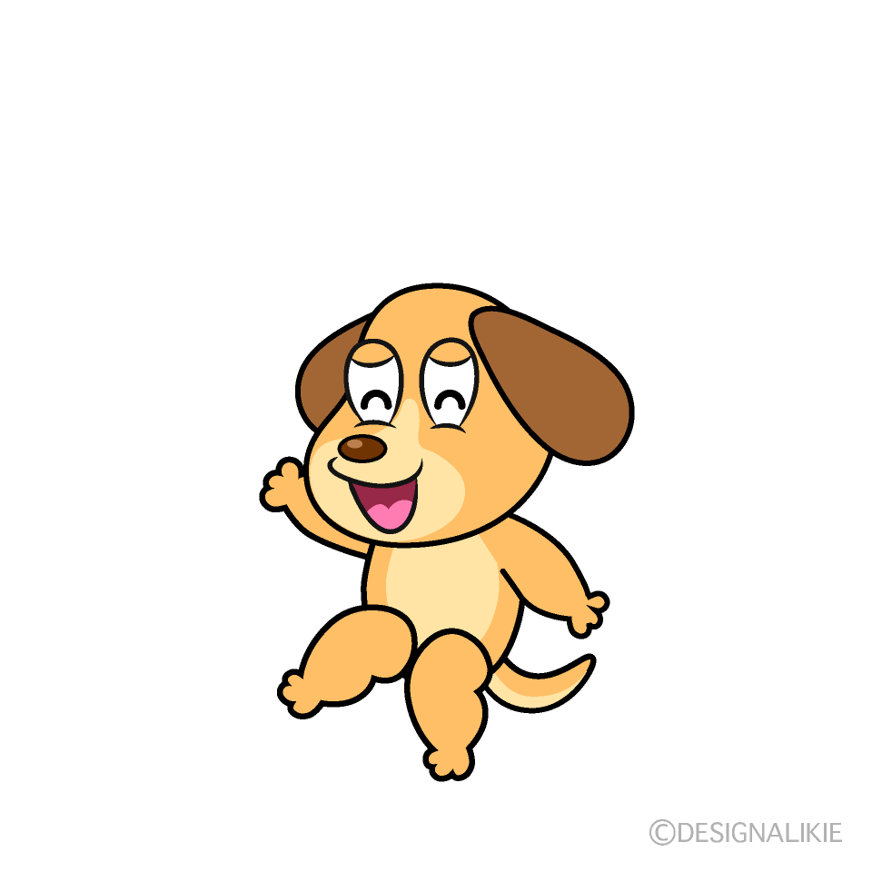 Smiling Dog Cartoon Character Image