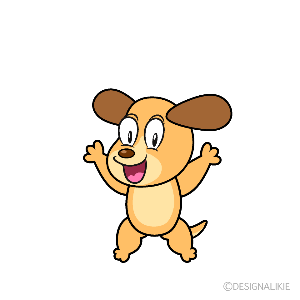 Surprised Dog Cartoon Character Image