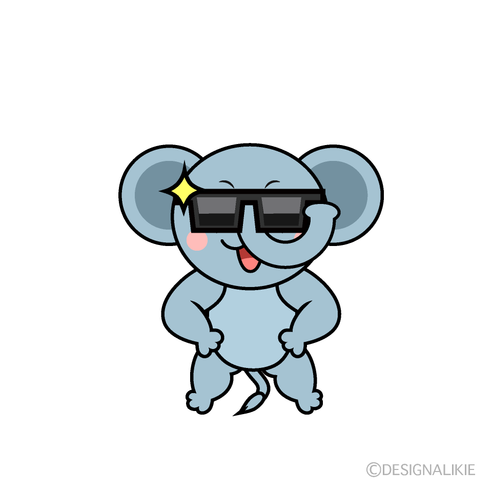 Cool Elephant Cartoon Character Image