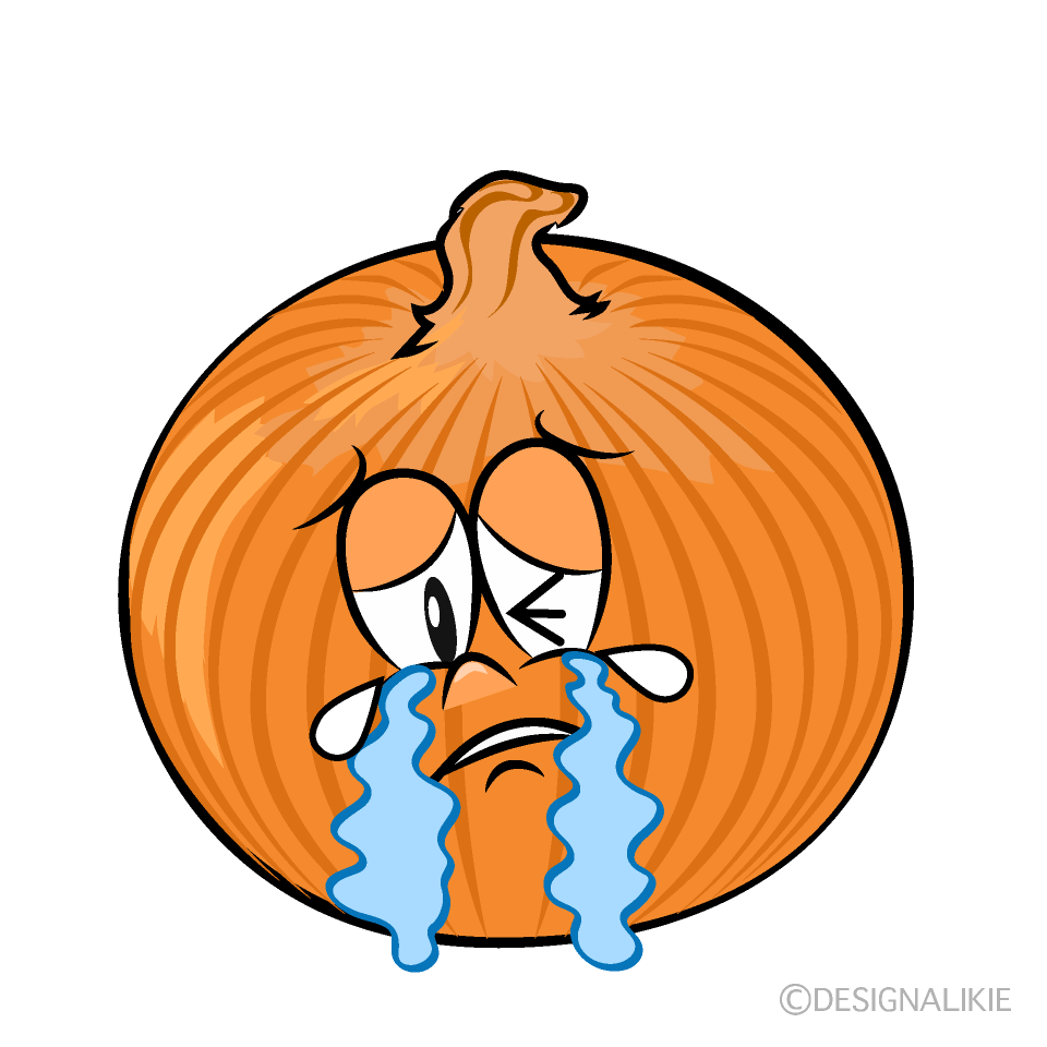 Crying Onion Cartoon Character Image