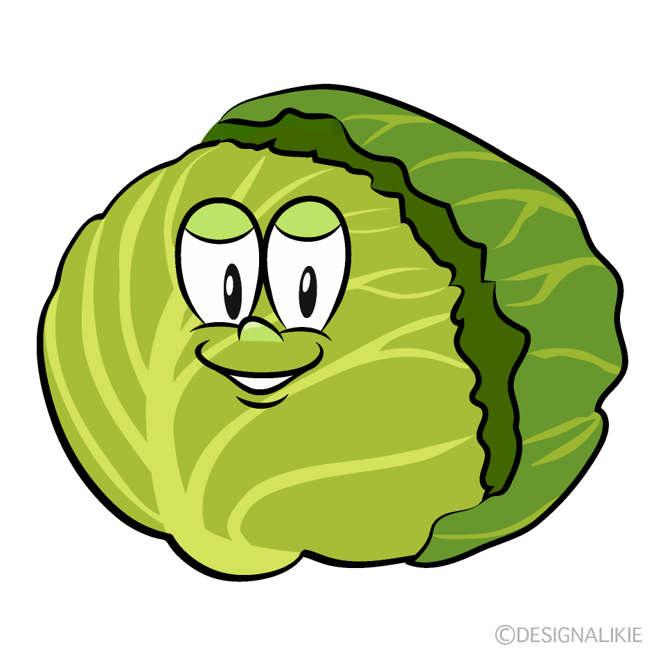 Cabbage Cartoon Character Image