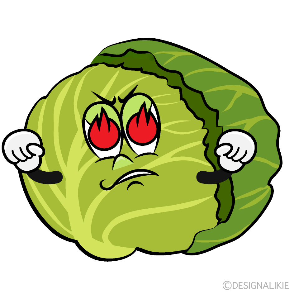 Enthusiasm Cabbage Cartoon Character Image