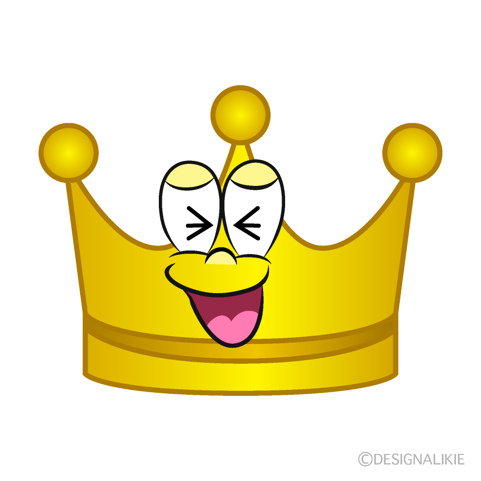 Laughing Crown Cartoon Character Image