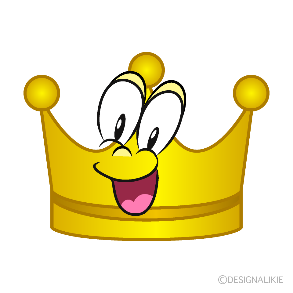 Surprising Crown Cartoon Character Image