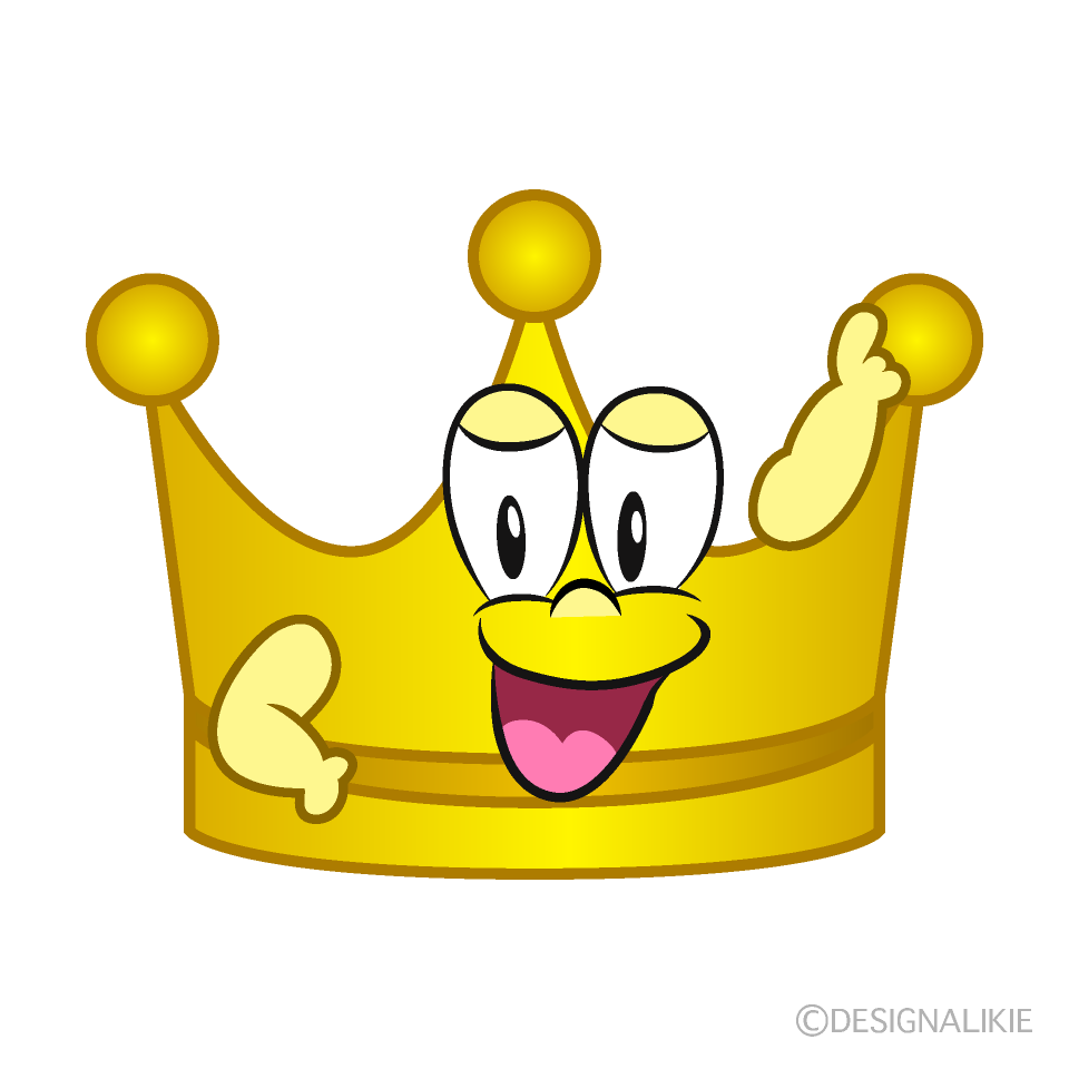 Posing Crown Cartoon Character Image