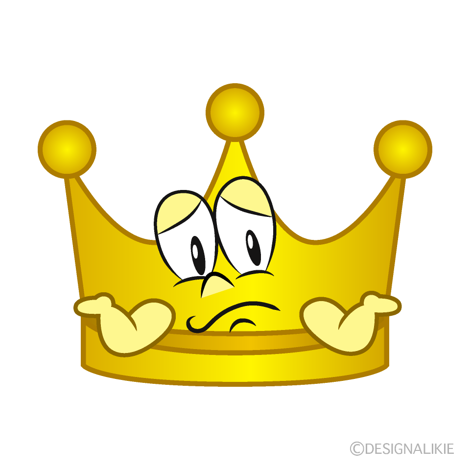 Troubled Crown Cartoon Character Image