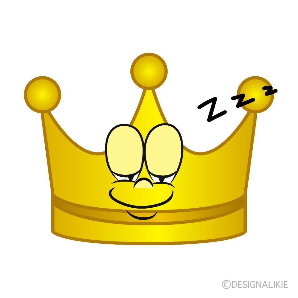 Sleeping Crown Cartoon Character Image
