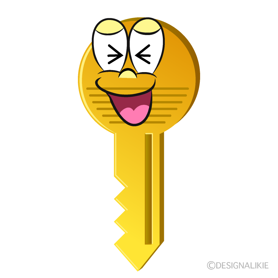 Laughing Key Cartoon Character Image