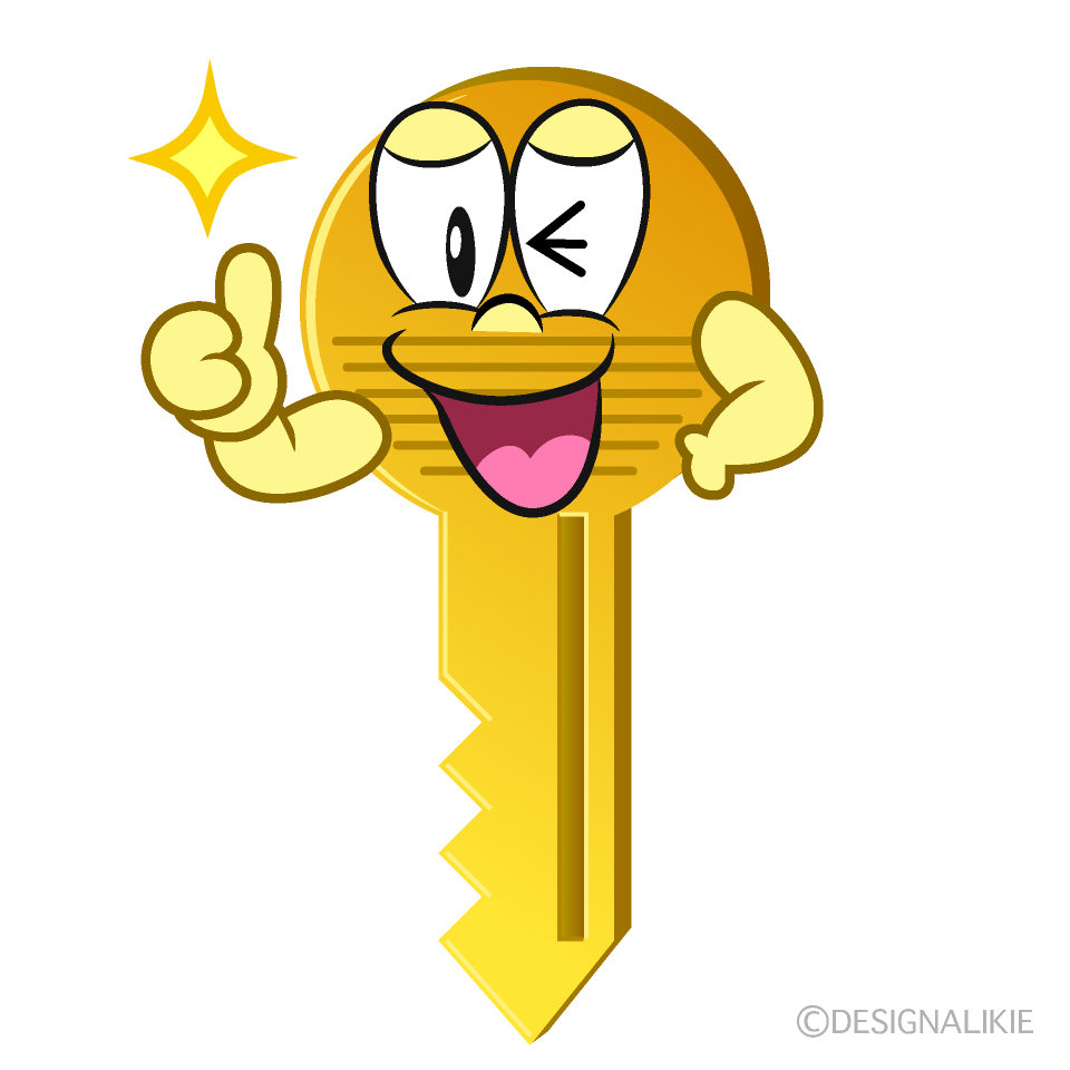 Thumbs up Key Cartoon Character Image
