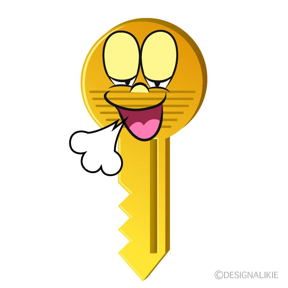 Relaxing Key Cartoon Character Image